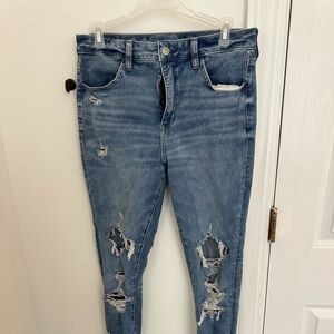 american eagle high waisted skinny jeans